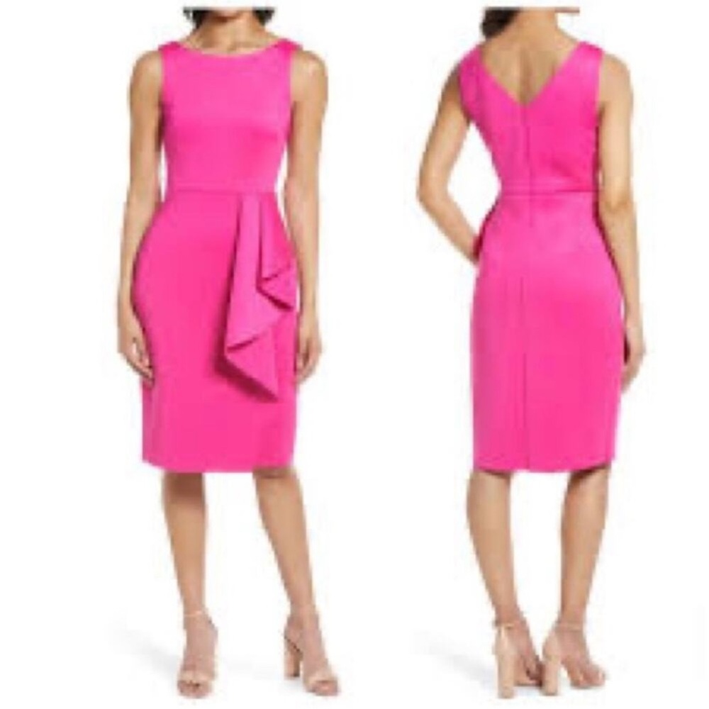 Elegant Pink Sleeveless Dress